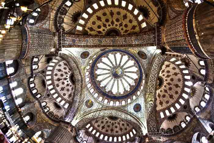 guided round tours turkey istanbul bursa blue mosque inner